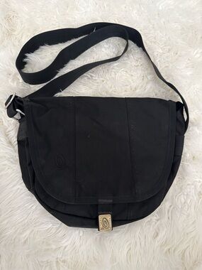 Mini Black Canvas Messenger Bag - Timbuk2